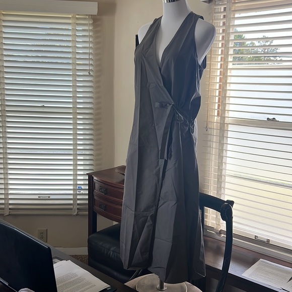 Brochu Walker Side-tie Wrap Dress (cotton/poly blend) - Picture 2 of 7